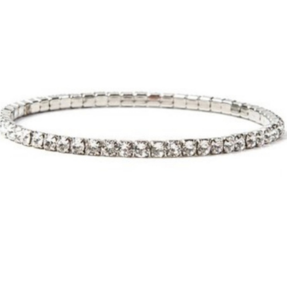 Swarovski Crystal Stretch Tennis Bracelet